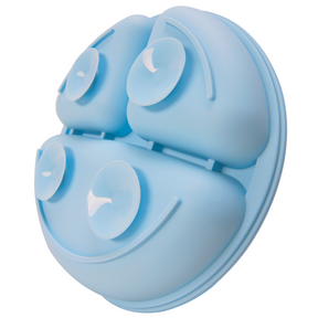 Prato Silicone com Ventosas e Divisórias Buba Azul