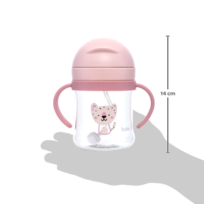 Copo Canudo e Válvula Anticólica Buba Oncinha Rosa