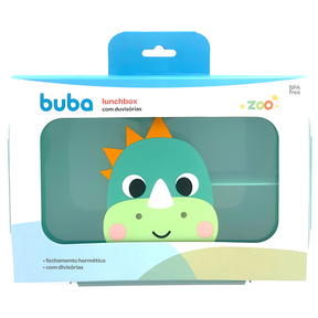 Lunchbox Pote com Divisórias Buba Zoo Dino Marmitinha