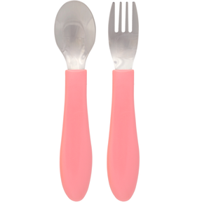 Kit Talheres Inox Rosa Buba Zoo
